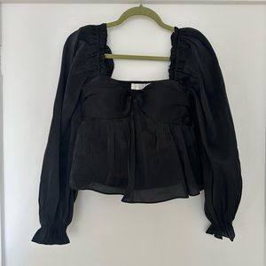 ASTR the Label black blouse